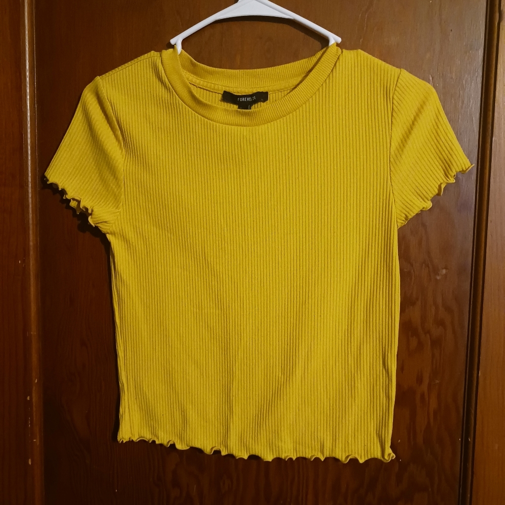 Yellow Crop Top